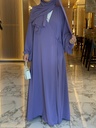 Two-piece abaya and chiffon scarf