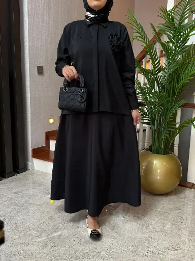 بدلة قطعتين ساتان 6758