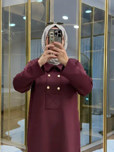 عباية شتوية 4 ازرار 6748