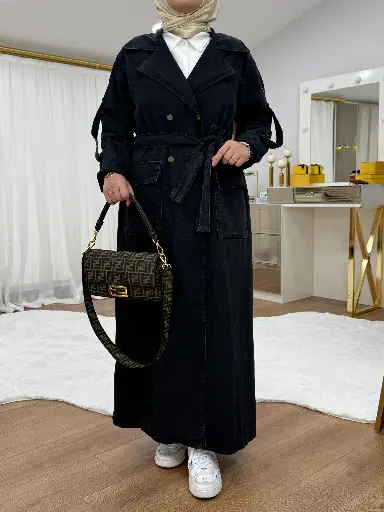 عباية جينز 4 ازرار 6764