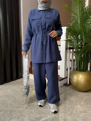 بدلة اوفيليا بنطلون بحزام 6803