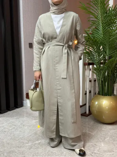 بدلة بنطلون مخططة 6802