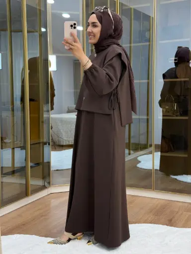 فستان فيست مع سترة 6905